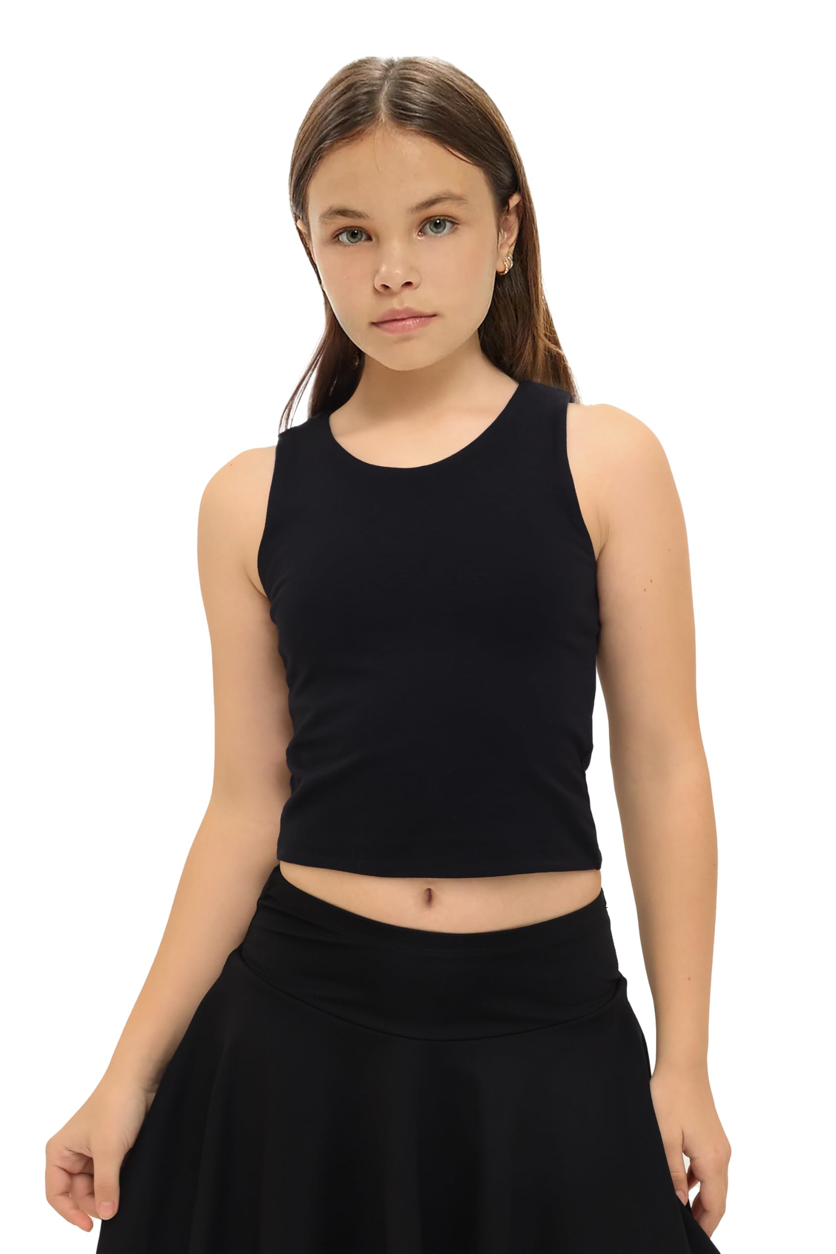 Lilax Basic Crop Tank Top T-Shirt Fille