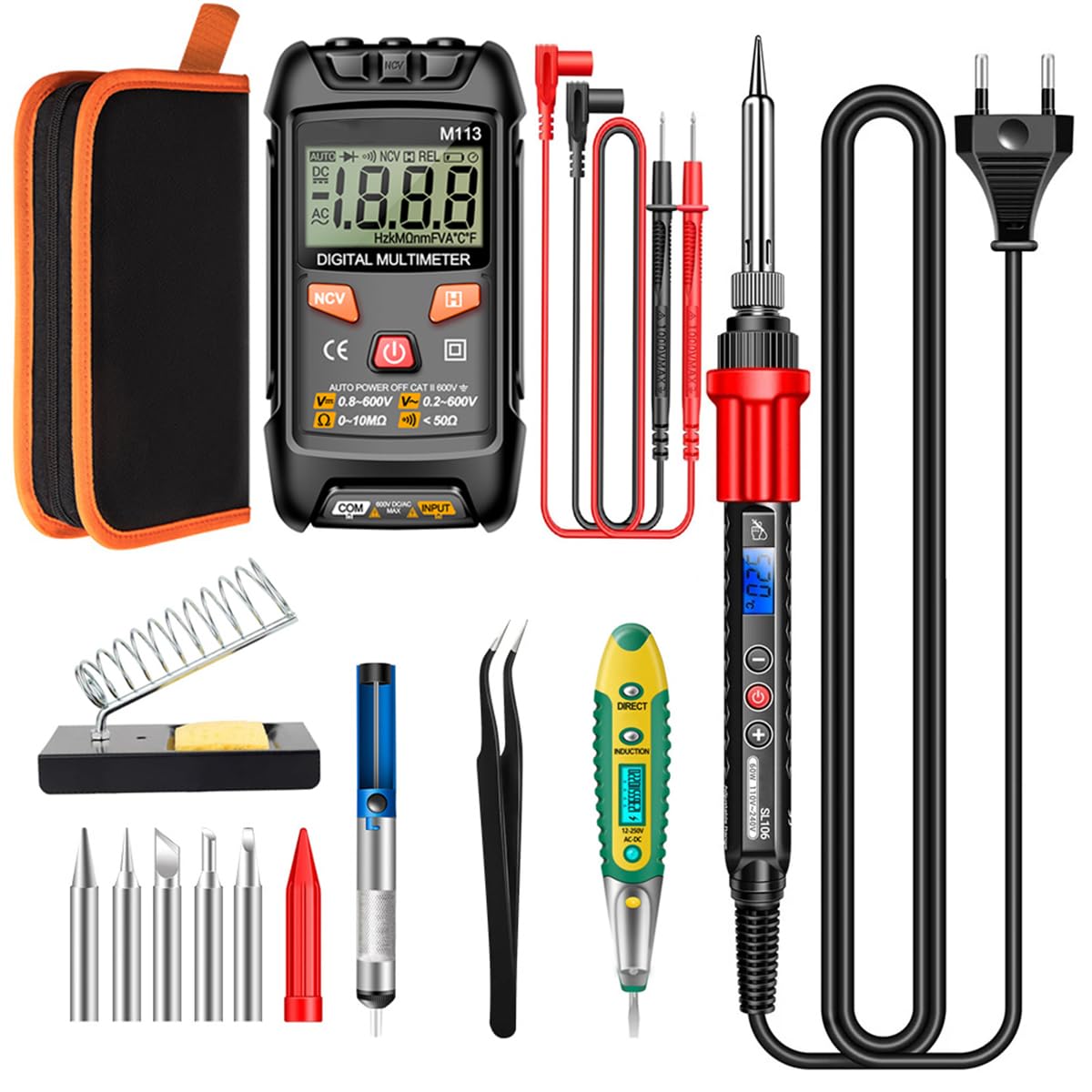 Serplex® Electronics Soldering Iron Kit 60W Digital LCD Solder Gun with ON/OFF Switch, Adjustable Temperature, Fast Heating, Thermostatic Design for DIY, Repair, Welding Project (Battery Not Included) (B0D4YXKD8Y) Amazon Price History, Amazon Price Tracker