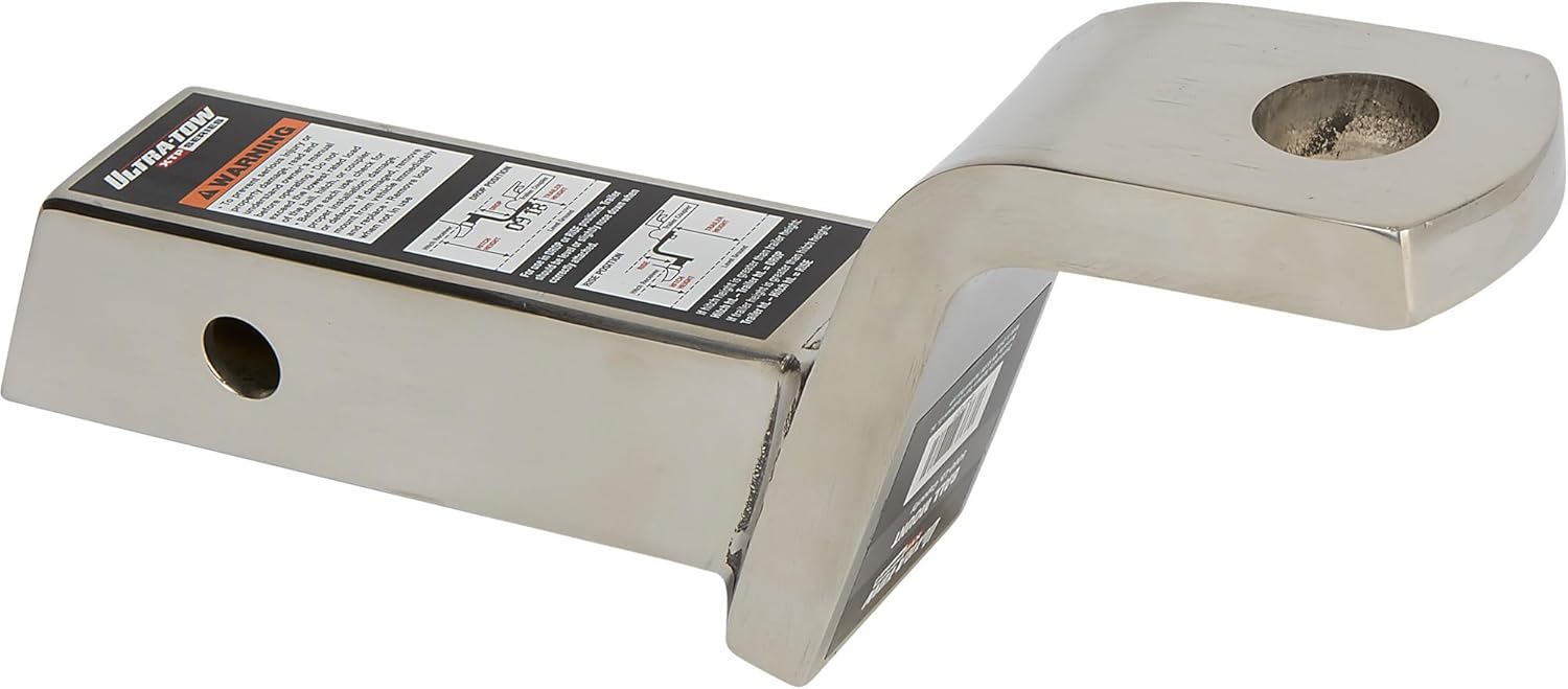 Ultra-Tow XTP Stainless Steel Ball Mount - Class III, 2in. Drop, 5000-Lb. Tow Weight, 12in.L