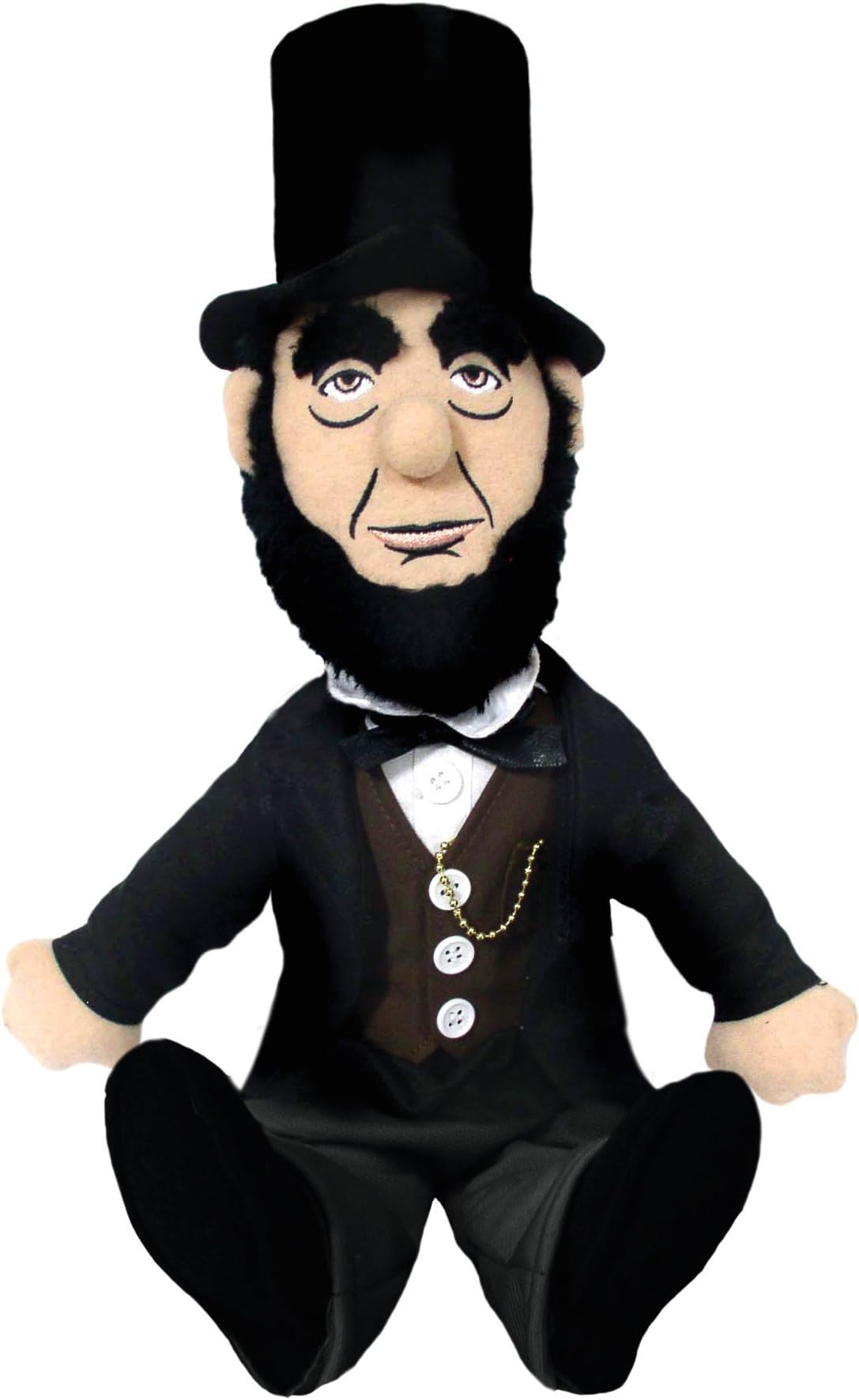 Abraham Lincoln Little Thinker - 12" Soft Stuffed Plush Doll