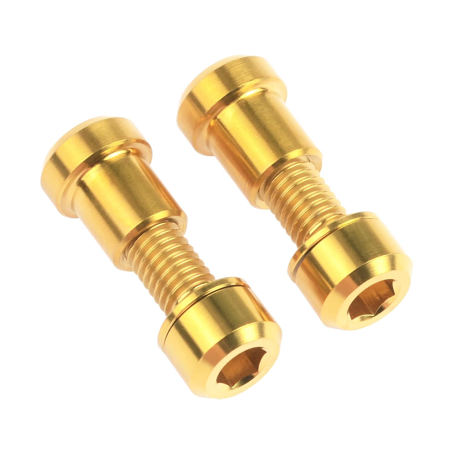 Titanium M5 Bolt with Washer (Gold Square Head, M5x16mm)