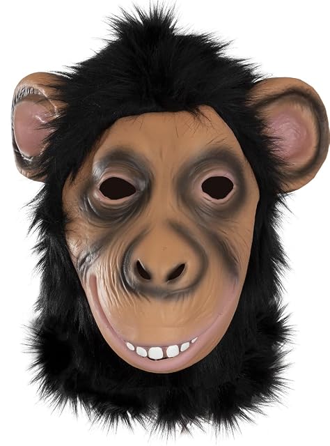 Foto 2 de 6 de Funidelia - Máscara chimpancé para hombre y mujer Animales, Chimpancé, Gorila