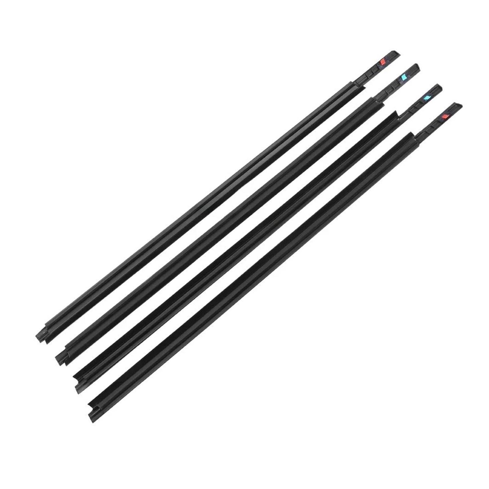 Atgcbcauf One Color 4Pcs Window Weatherstrip For Suzuki Sx4 Hatchback Outer Door Glass Trim Sealing Belt Weather Stripers 83811-56K00-000