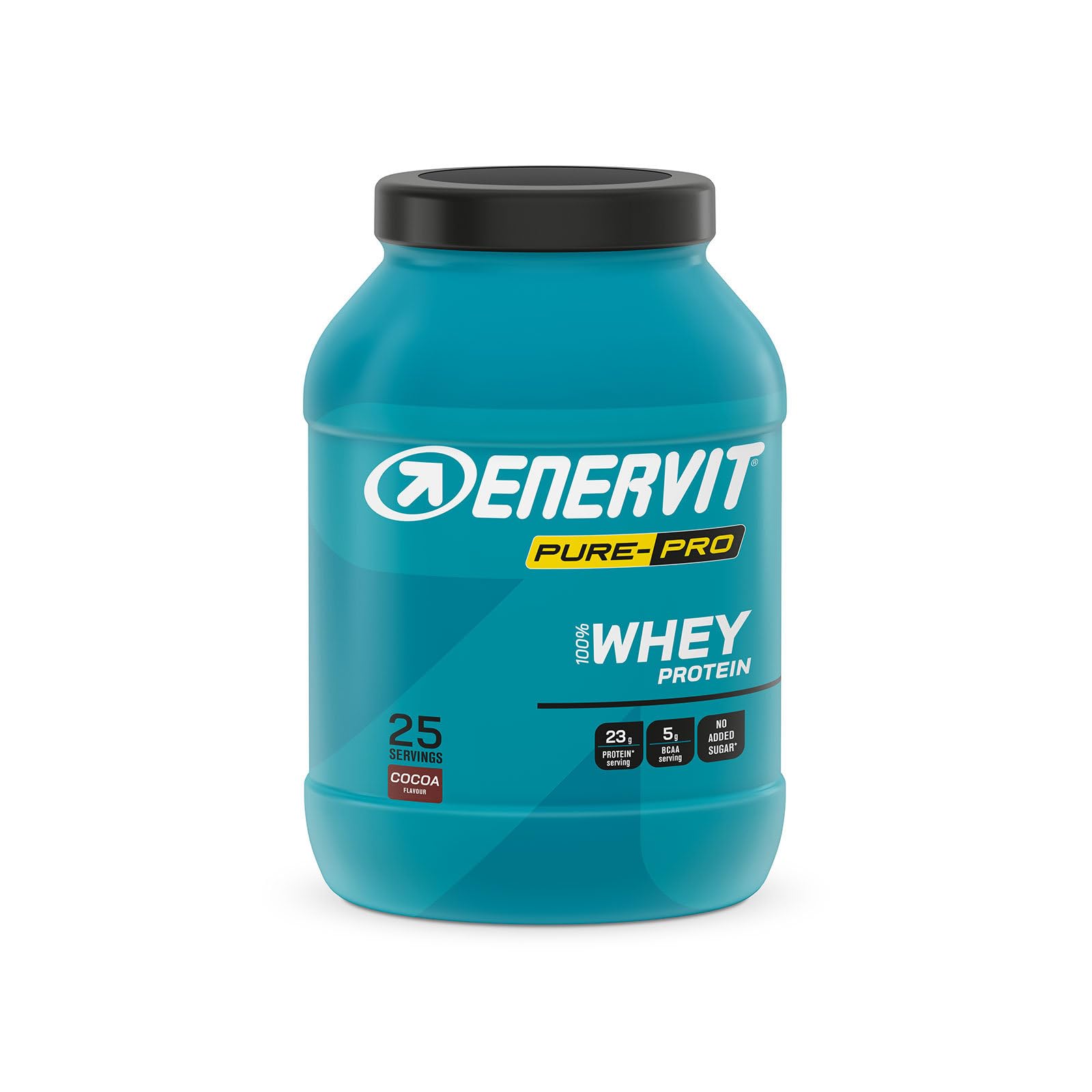 Enervit Pure-Pro 100% Whey Protein Gusto Cacao, Proteine in Polvere Isolate per Massa, 100% Proteine del Siero del Latte, Concentrato con Vitamina B6, Ideale per il Recupero Post Workout, 750 g