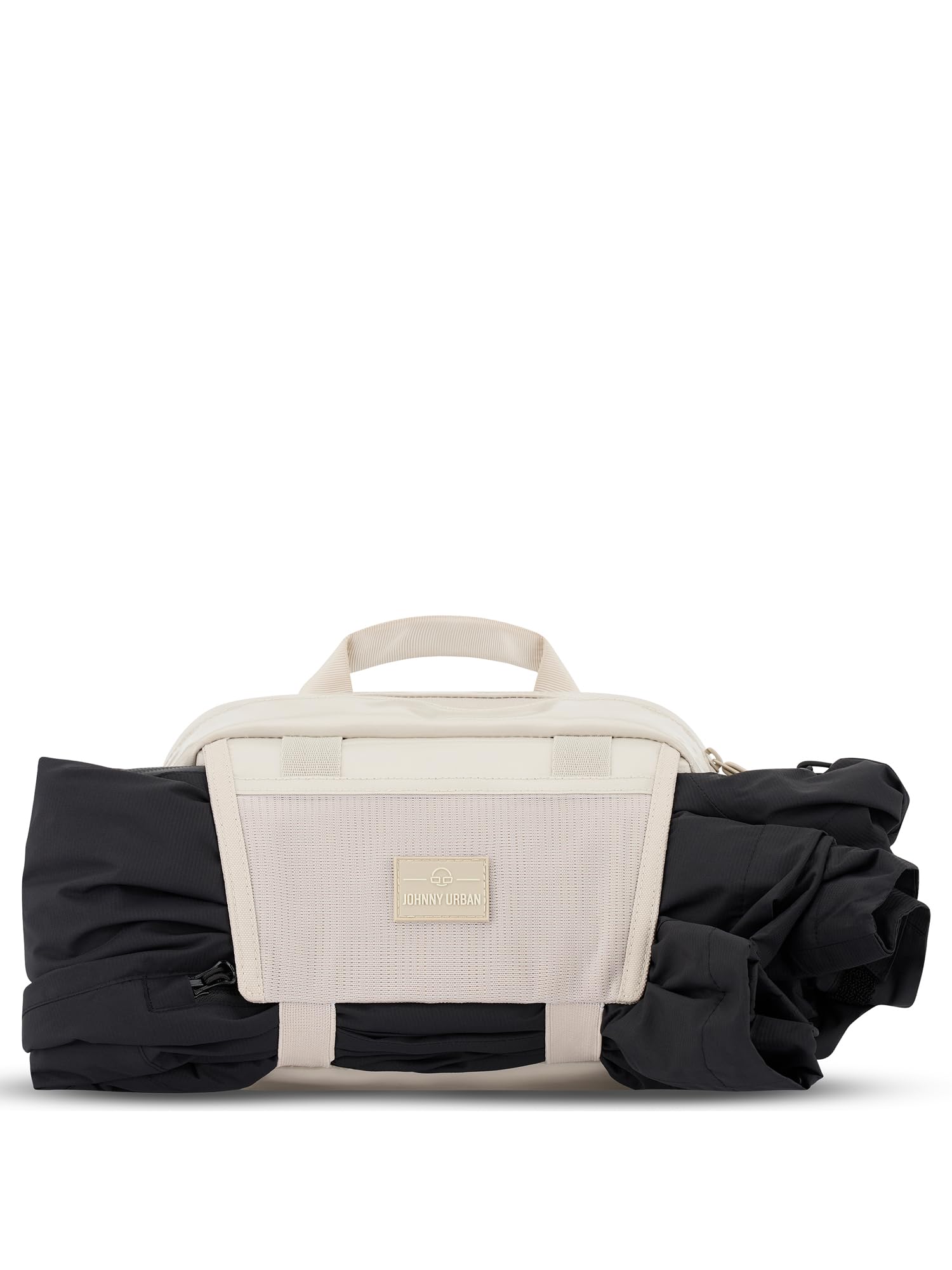 Johnny Urban Borsa da Manubrio Bici Donna Uomo Beige - Nelson - 2 in 1 Borsa da Bici e Borsa a Tracolla - 4 Litri - Borsetta per Manubrio Anteriore - Idrorepellente