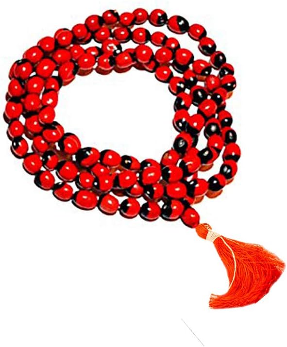 SHIV SHANKAR ACCESSORIES Self Certified Red Gunja Ratti Mala