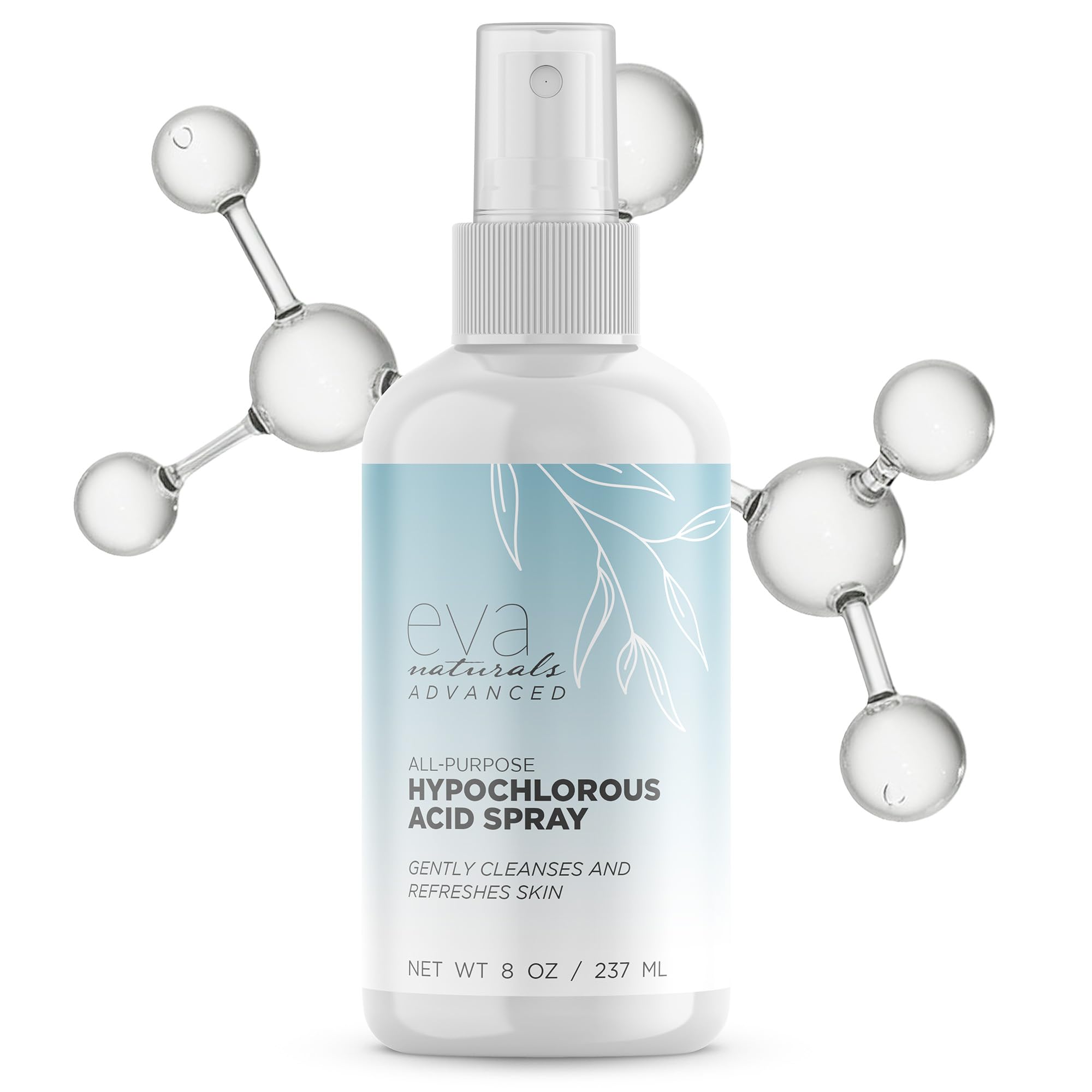 Hypochlorous Acid Spray for Face - HOCl for Cleansing & Blemish Reduction - Facial Cleanser Spray for Post Workout - Sweat Spray - Face Spray for Body, Safe for Eyes - Post Workout