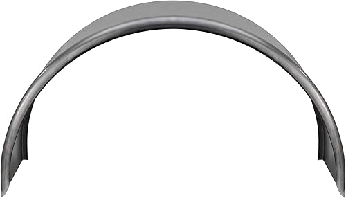 Miniatura 3 de RecPro Guardabarros redondos de acero para remolque, eje único, 36 x 13 x 20 pulgadas, acero de calibre 14 (2 guardabarros, sin aerosol de