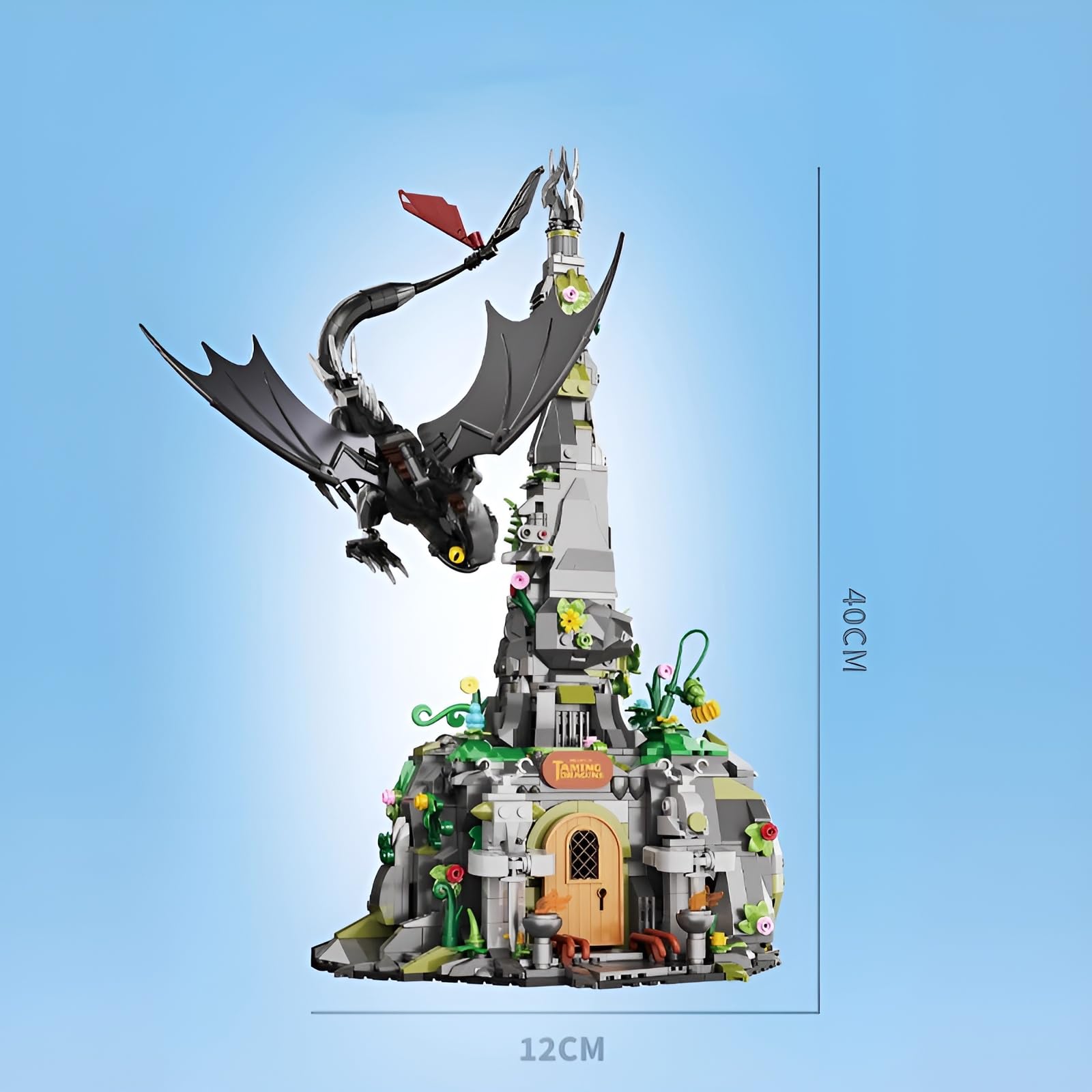Night Black Dragon Castle Building Block Set, 998PCS Movie Character Model Toy - Image 2