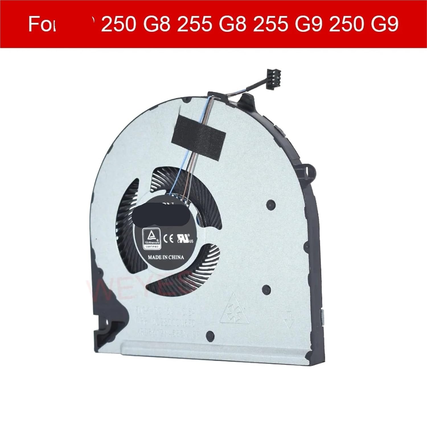 250 G8 255 G8 255 G9 250 G9 15-DU 15S-DU0002TX 15-DW 15S-DY TPN-C139 Notebook CPU Cooling Fan L52034-001 DC5V 4-Pin