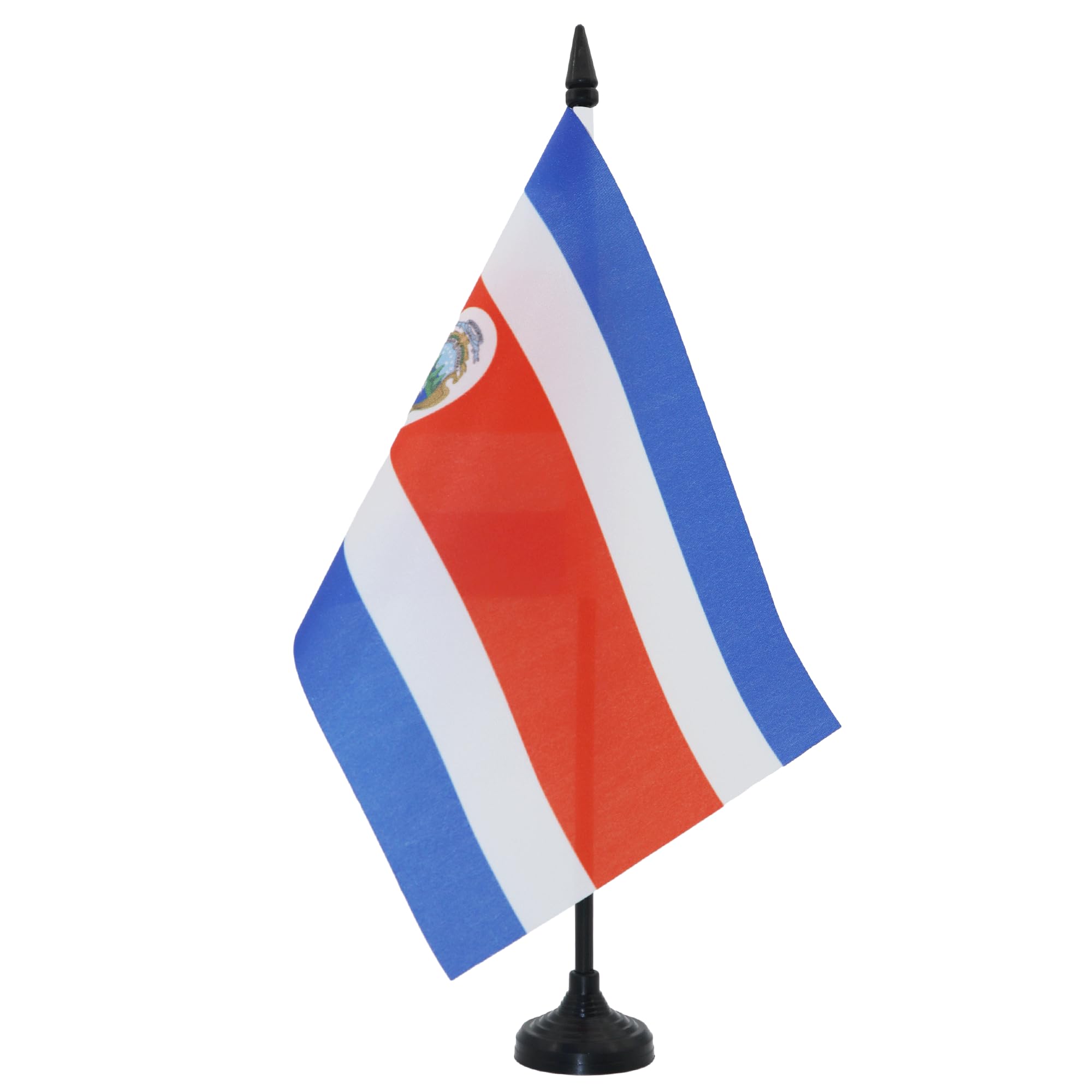 AZ FLAG Costa Rica Table Flag 6x8 in 100D Polyester Plastic Base