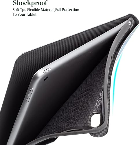 Miniatura 6 de Vmorco - Funda para iPad de 6 y 5 generación, diseño de zorro rojo de 9.7 pulgadas, para iPad de 6 y 5 generación, ángulo ajustable, encendido y