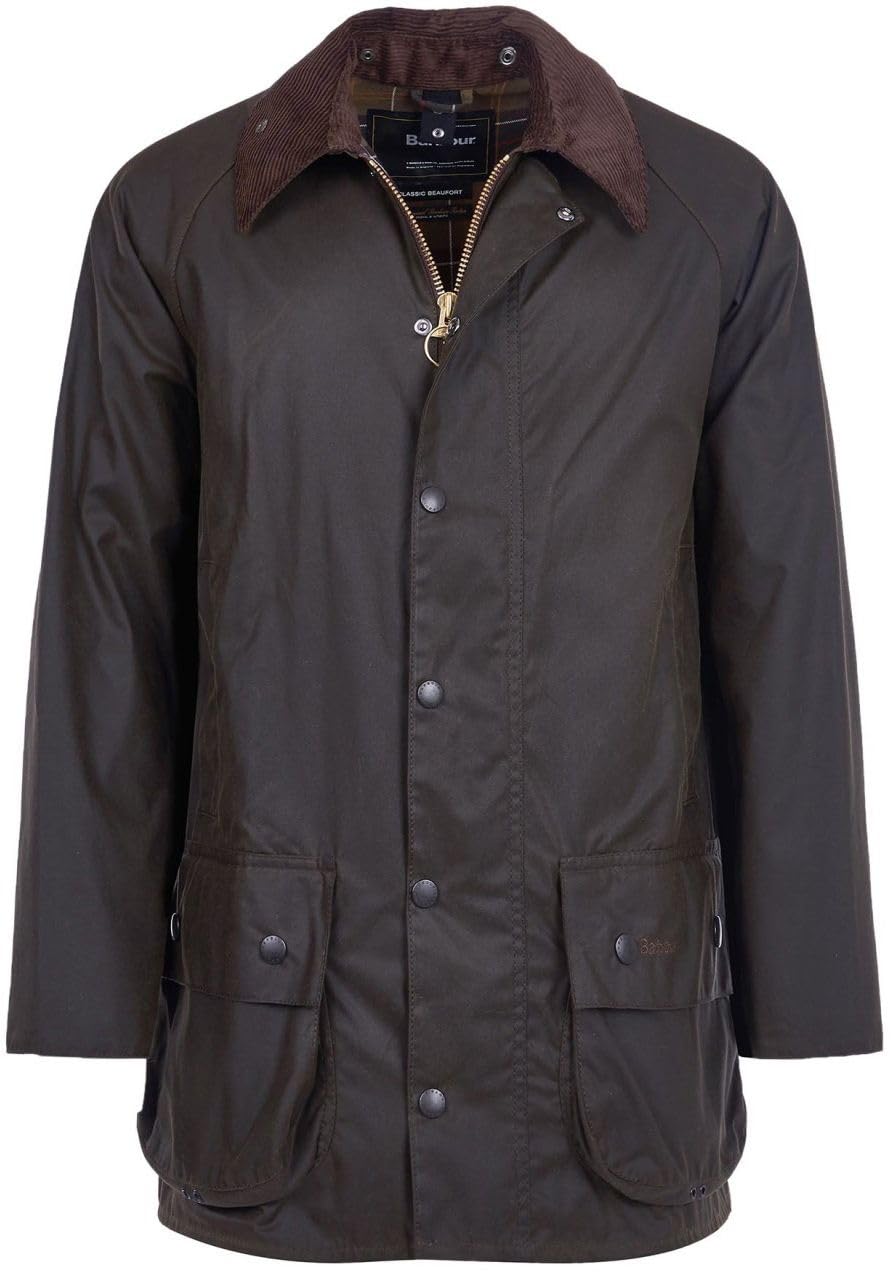 Barbour Chaqueta para hombre Beaufort, Verde - Oliva, XL