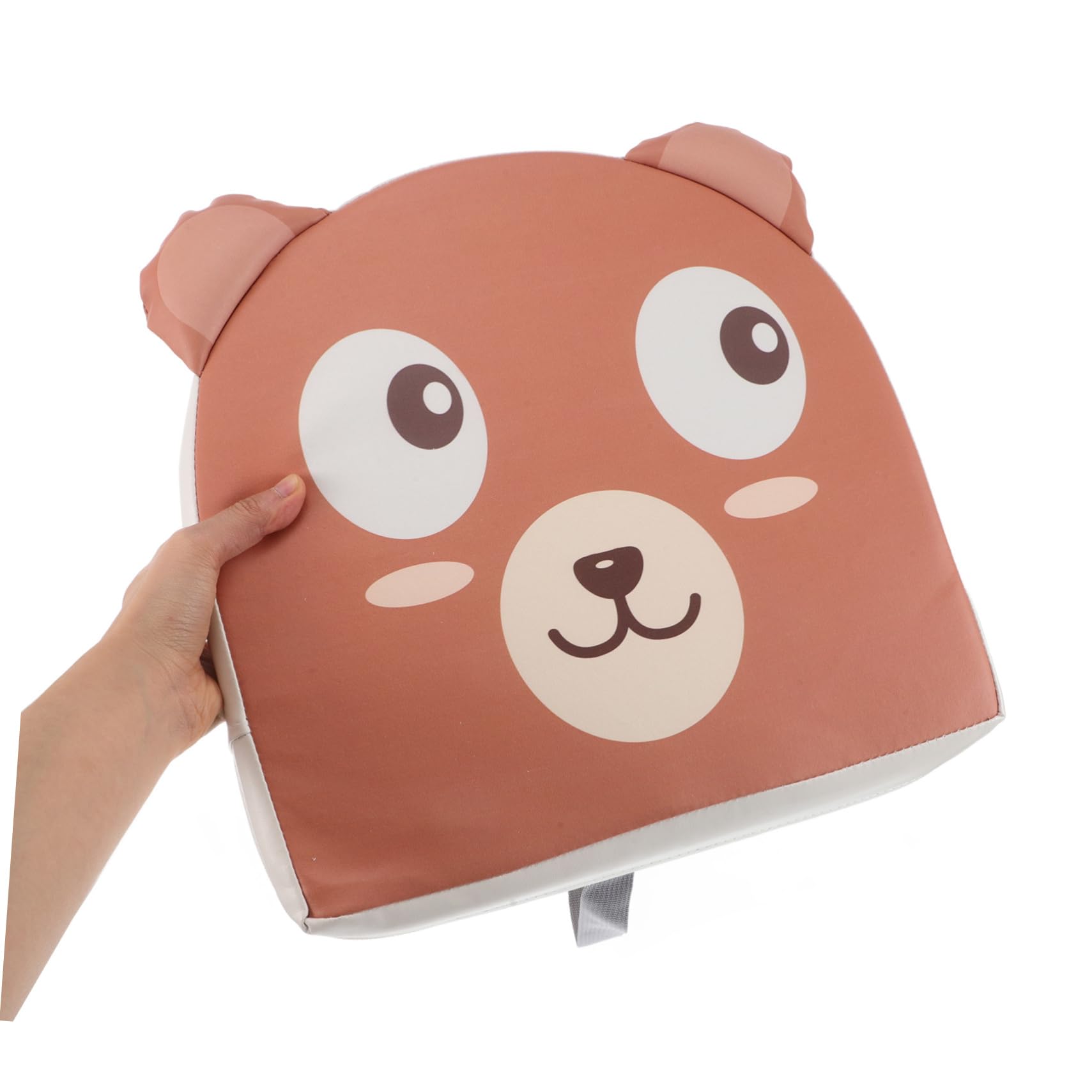 UPKOCH Seduta Rialzata per Bambini Design Cartone Animato, Cuscino per Sedia da Pranzo in Pelle Pu e Sponge, Rosso Adatto a Bambini e Studenti delle Elementari