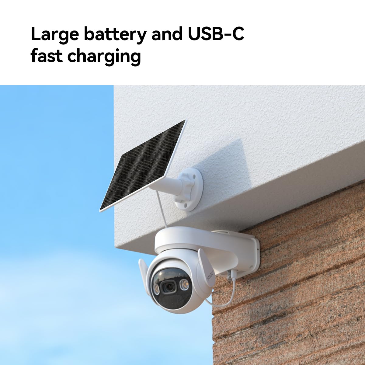 Imou Telecamera Cell PT LITE Kit PTZ Wi-Fi 2K 3MP 2.8mm IR Batteria + Solar