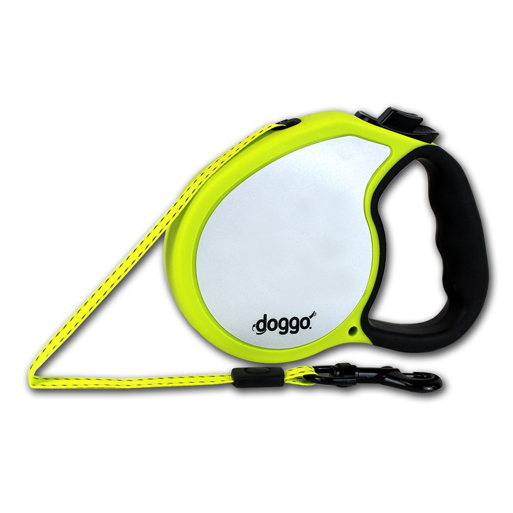 Doggoreflective Retractable Dog Leash 16 Long Reflective Belt