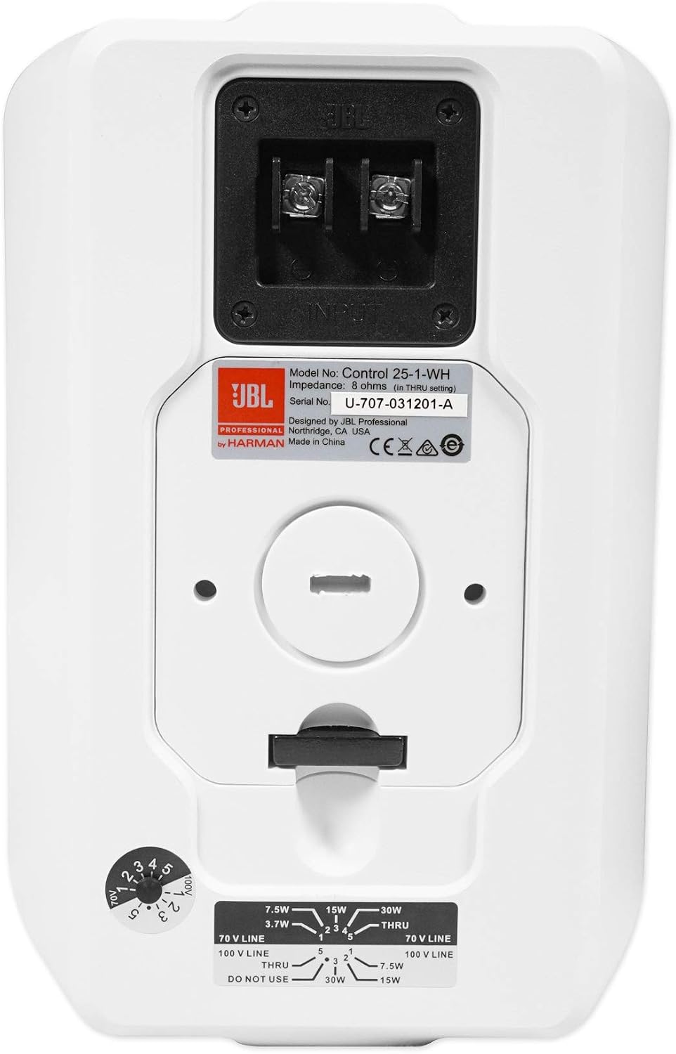 JBL Control 25-1 Indoor Outdoor Speakers - White, Pair