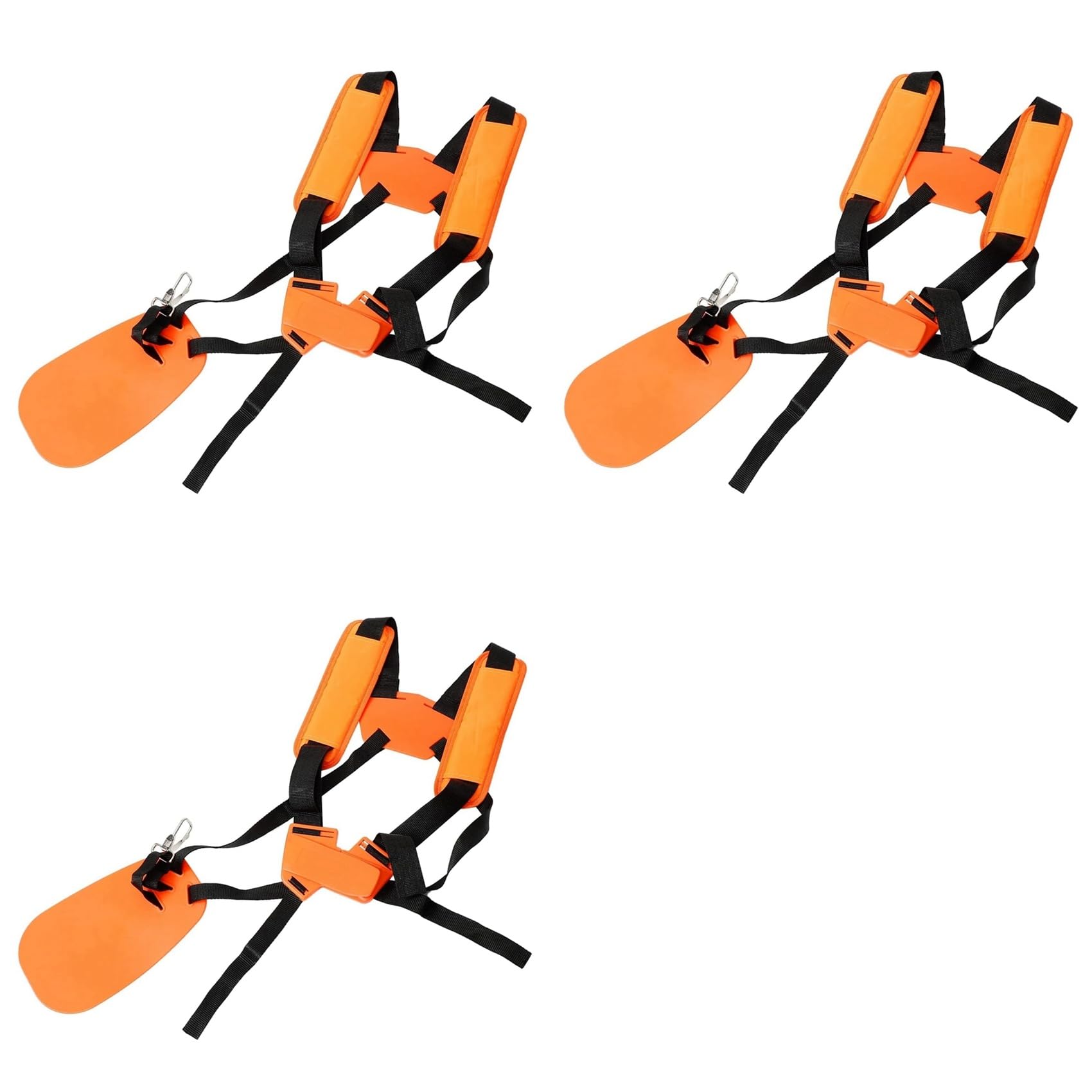3X Universal Rimmer Shoulder Strap Grass Trimmer Harness Strap, Strap Double Shoulder Garden, Lawn Mower Nylon Belt