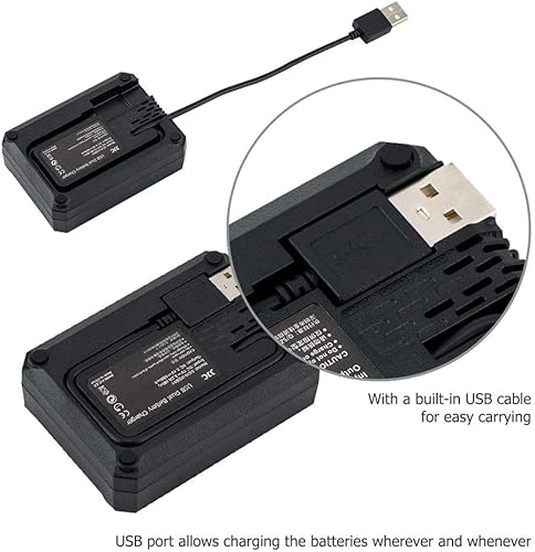Miniatura 4 de JJC EN-EL15 Cargador de batería USB doble ranura para Nikon ZR Z5 II Z5II Z6III Z6 III Zf Z f Z6II Z6 II Z7II Z7 II Z6 Z7 Z5 D850 D780 D750 D610