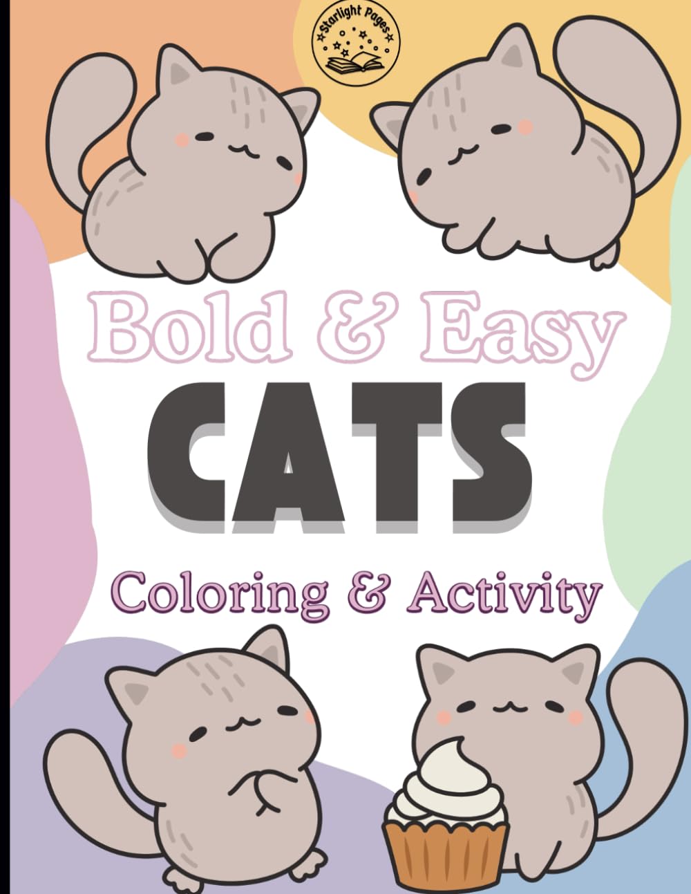 Bold & Easy Cat Coloring and Activity Book
