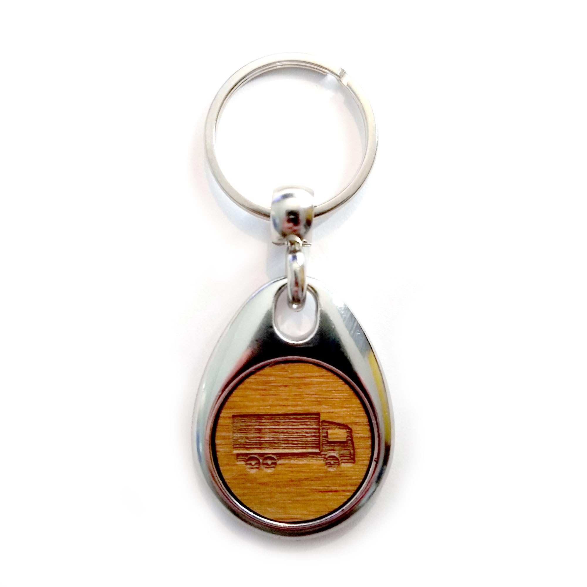 Jorvik Wood Unisex Brown Hgv Keyring – Custom Heavy-Duty Truck Keychain For Lorry Drivers & Truck Enthusiasts