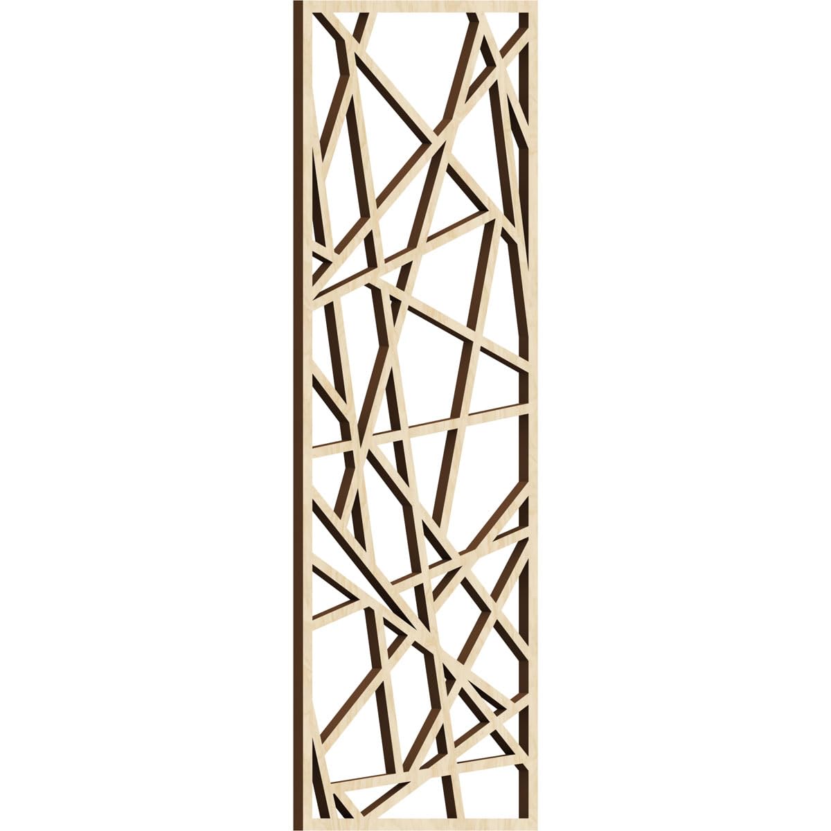 Conway Decorative Pierced Fretwork Wood Wall Panels, 11 3/8"W x 29 3/8"H x 3/8"T, Birch
