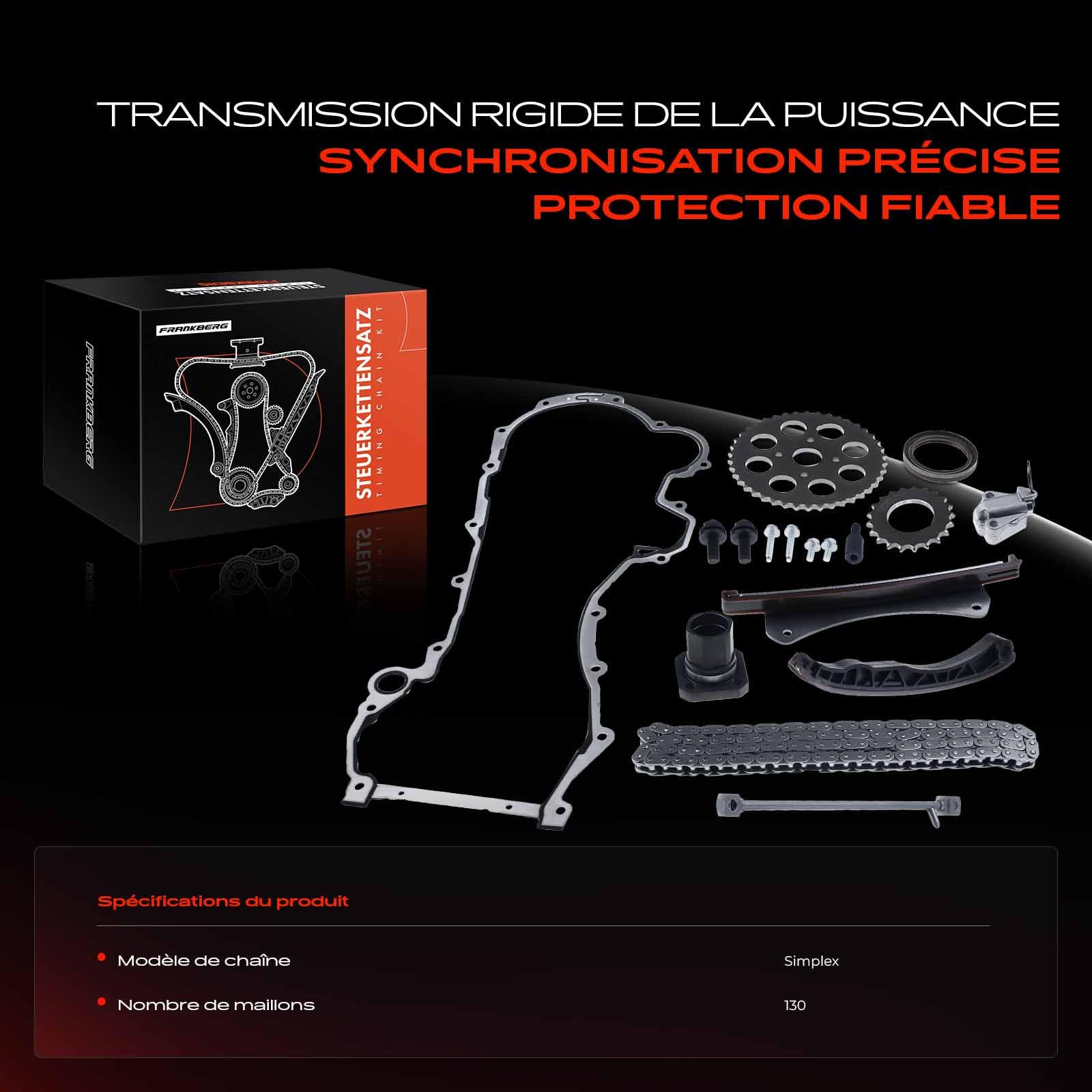 Frankberg Kit de chaîne de distribution 11x