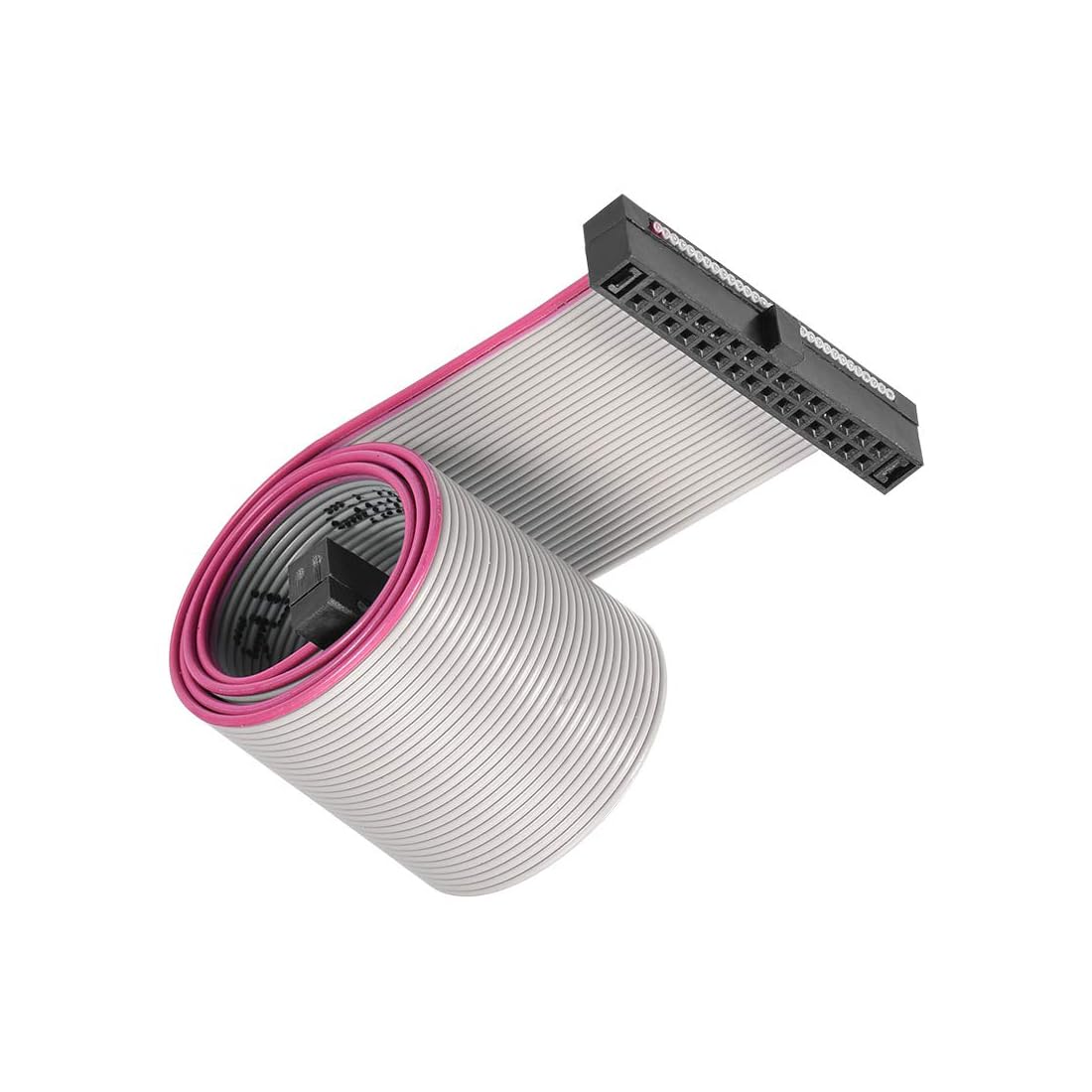 Unifizz Płaski kabel taśmowy IDC, 30-pinowy, skok 1,27 mm, długość 20 cm, złącze FC do FC, przewód połączeniowy typu A, do płyty głównej PC, drukarki 3D, wyświetlacza LED