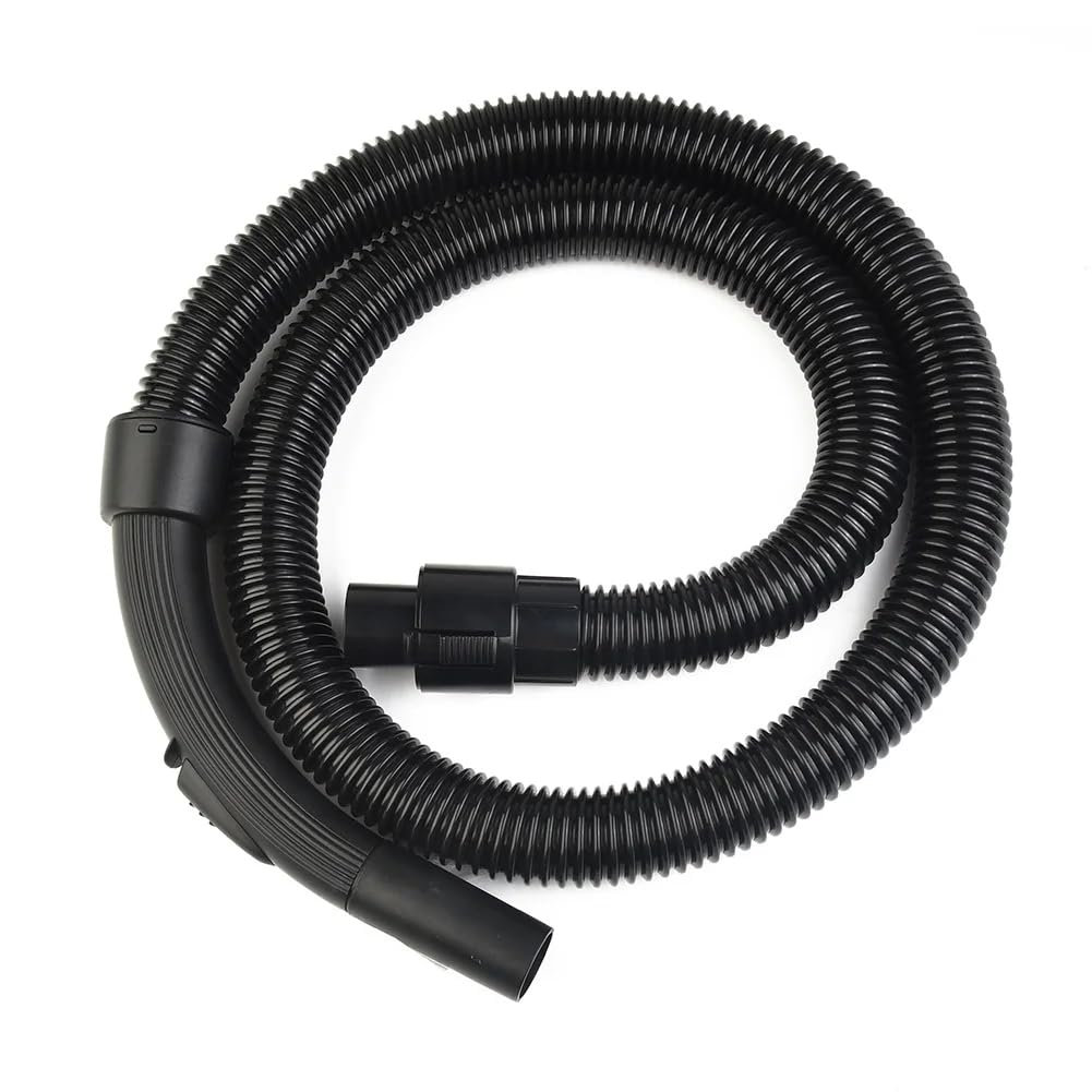 Tubo Flessibile di Alta qualità con Filettatura Interna da 32 Mm, Lunghezza 1,85 Metri, Ugello Nero QW12T-07K, Accessori per Aspirapolvere QW12T-05E