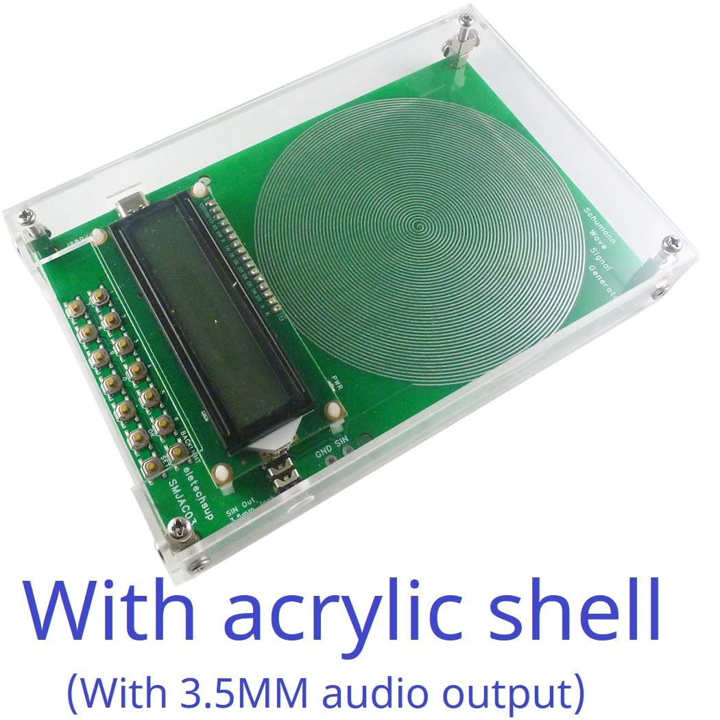 eletechsup 7.83Hz 0.83 6.5 14.3, 20.8, 27.3Hz Schumann Resonance Earth's electromagnetic Field Spectrum Ultra Low Frequency Generator (2X with Shell)