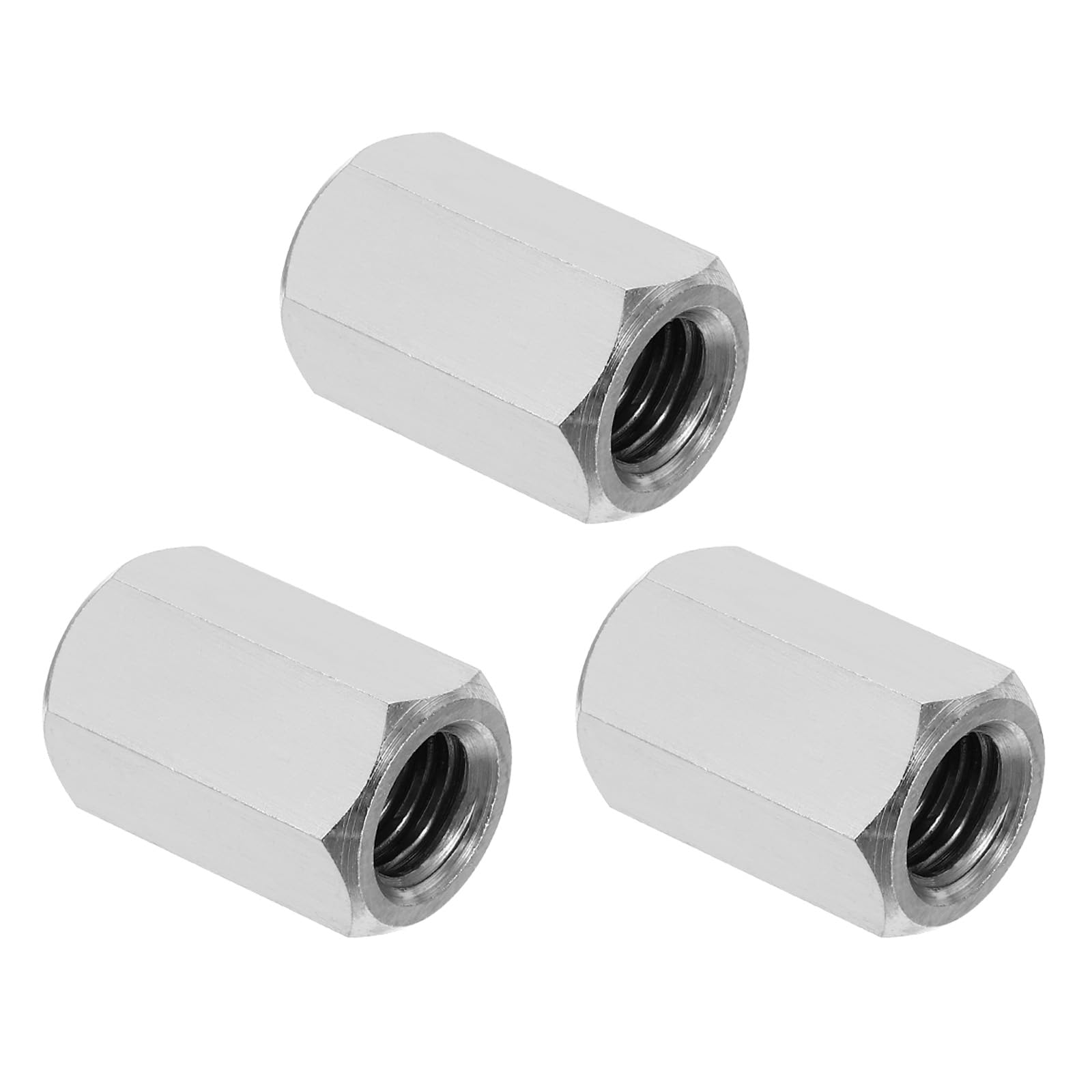 PATIKIL 1/2"-13 UNC 304 Stainless Steel Hex Coupling Nuts