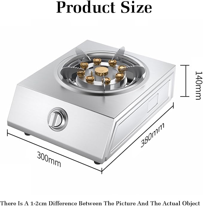 Estufa de Gas 1 Quemador 7.5KW Acero Inoxidable con Protección de Apagado miniatura 3