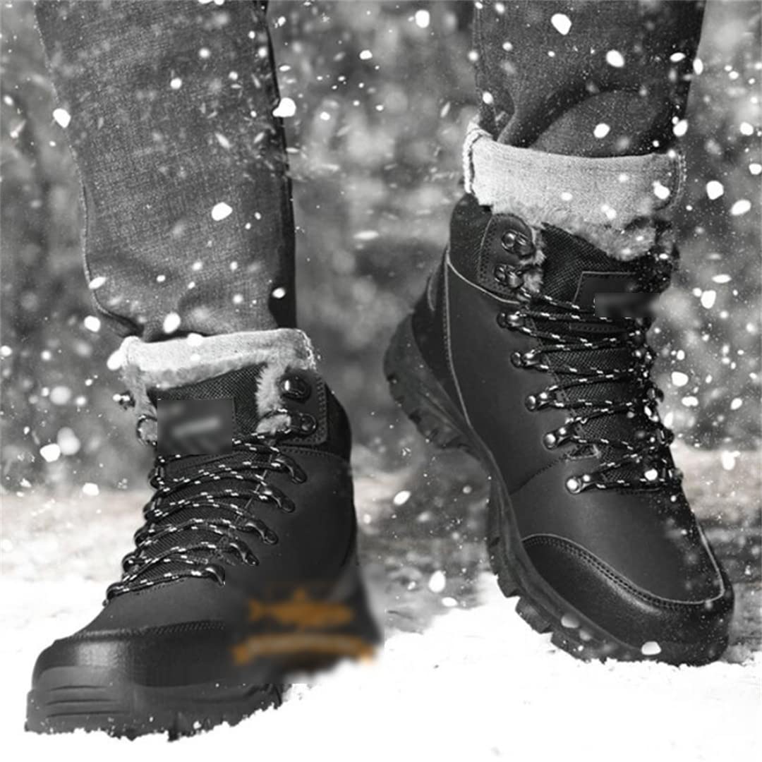 Zapatos de pesca de invierno más terciopelo cálido transpirable antideslizante botas de nieve deporte al aire libre camping senderismo pesca zapatos