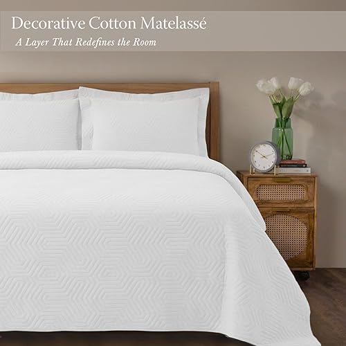 Miniatura 2 de Threadmill Mantas de algodón de lujo para cama tamaño King  Manta 100% algodón para todas las estaciones  Manta de tamaño King suave y ligera de