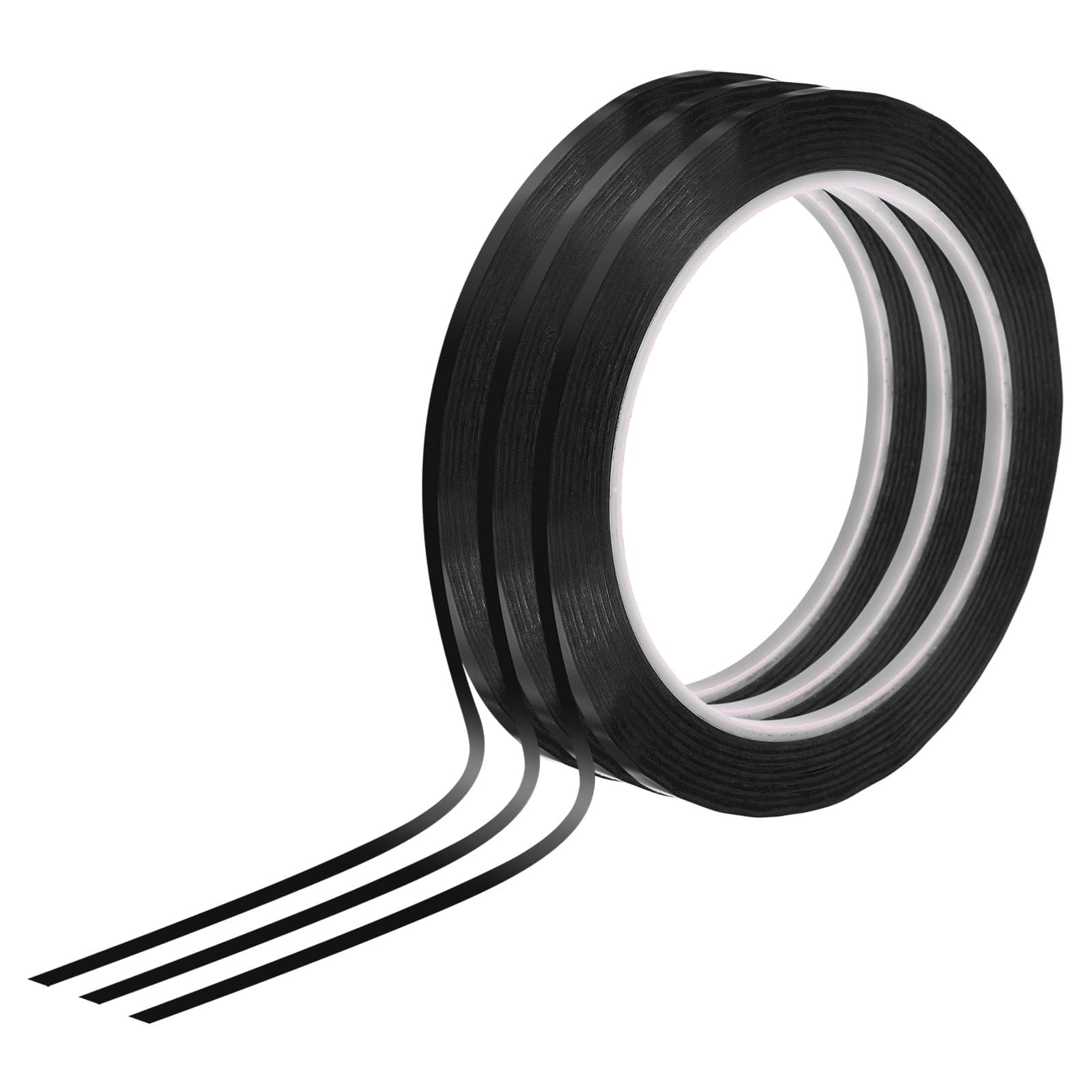 TA-VIGOR Whiteboard Tape 2mm x 66m Self Adhesive Black 3 Rolls