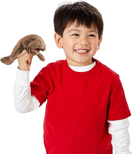 Miniatura 5 de Folkmanis Marioneta de dedo mini manatí, gris