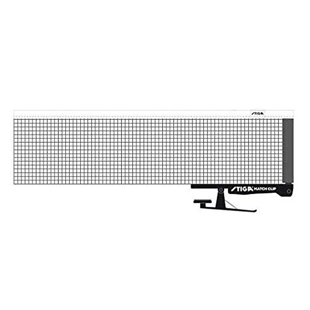 Stiga Yarışma Masası Tenisi Ağı Match Clip 183 x 15 cm Siyah