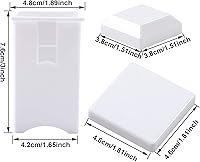 Vista 5 de Cooraby Paquete de 2 esparcidores de mantequilla de plástico para mantequilla de mazorca de maíz, dispensador de mantequilla con cubierta incorporada