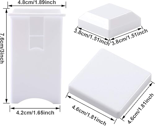 Miniatura 5 de Cooraby Paquete de 2 esparcidores de mantequilla de plástico para mantequilla de mazorca de maíz, dispensador de mantequilla con cubierta incorporada