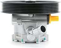 Vista 3 de Chefull Bomba de dirección asistida con polea Compatible con 2007 2008 2009 2010 2011 para Jeep Wrangler (JK) para 3.8L V6, bomba de asistencia