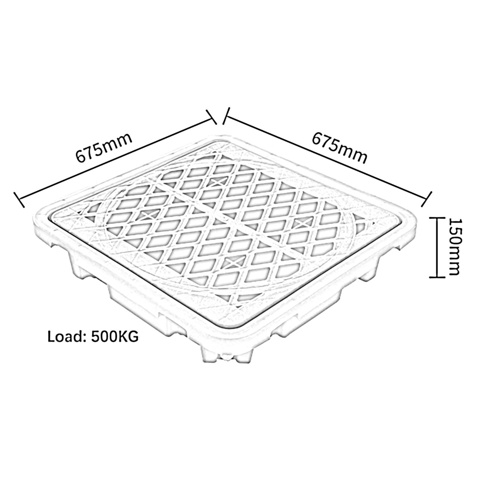 Modułowa platforma zapobiegająca wyciekom/płyty siatkowe. Pojemnik na wyciek oleju - wodoodporna i antypoślizgowa paleta do magazynów modułowych, fabryk, garaży i nas