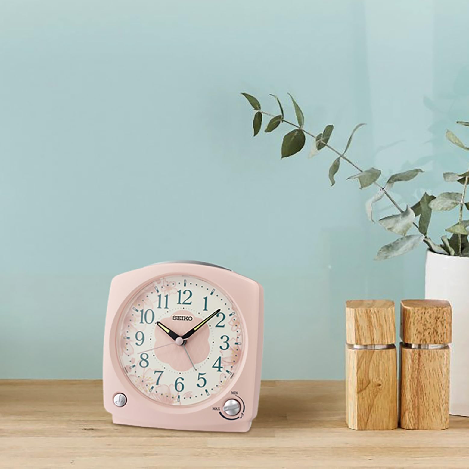Amazon.com: SEIKO QHP012PLH Non Ticking Melodies and Bedroom Alarm