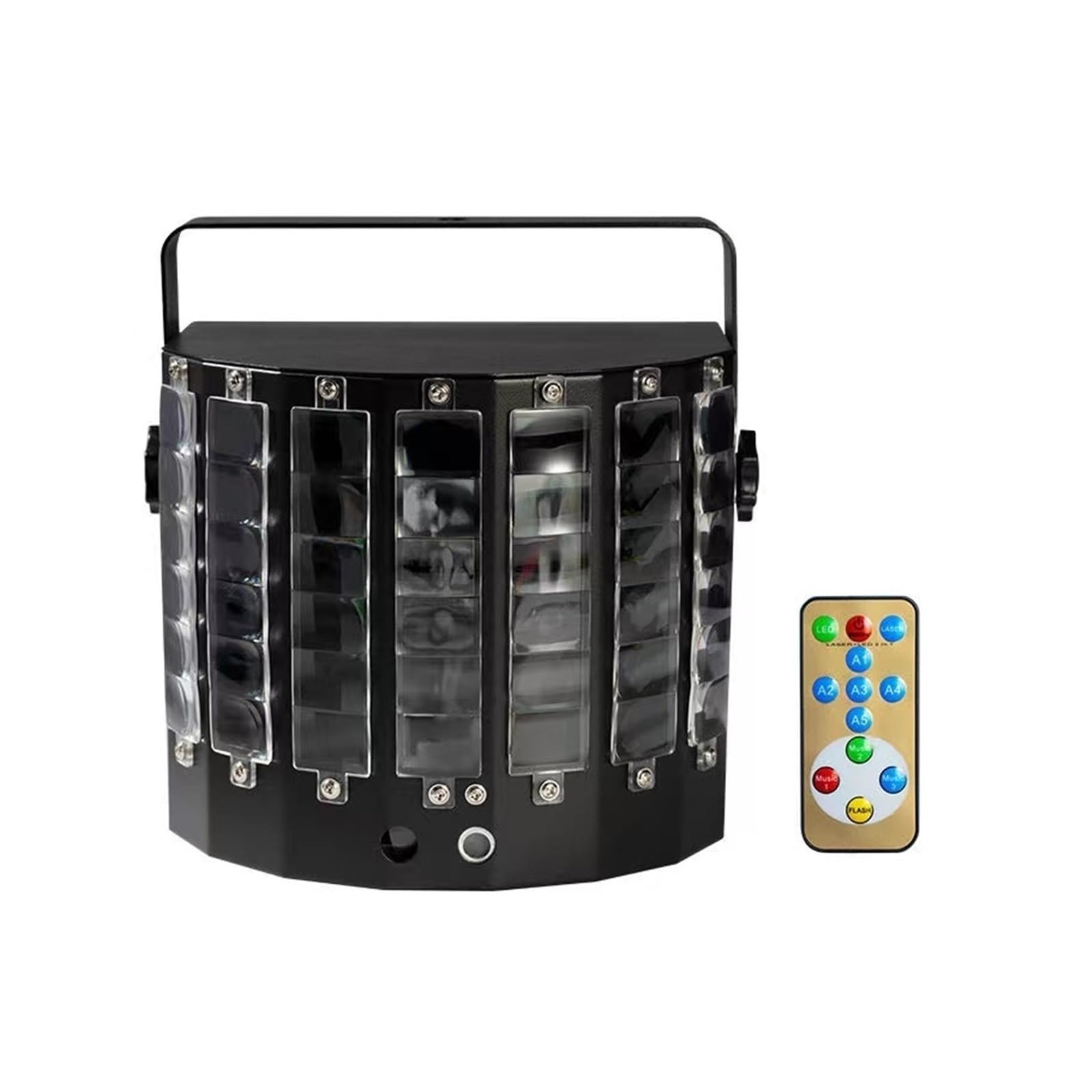 LED Stage Lights, DJ Lights Stage Disco 30W Projector Light Sound Activated, DMX Controlled Party Wedding Christmas Decoration Lighti for Wedding Party(Black)