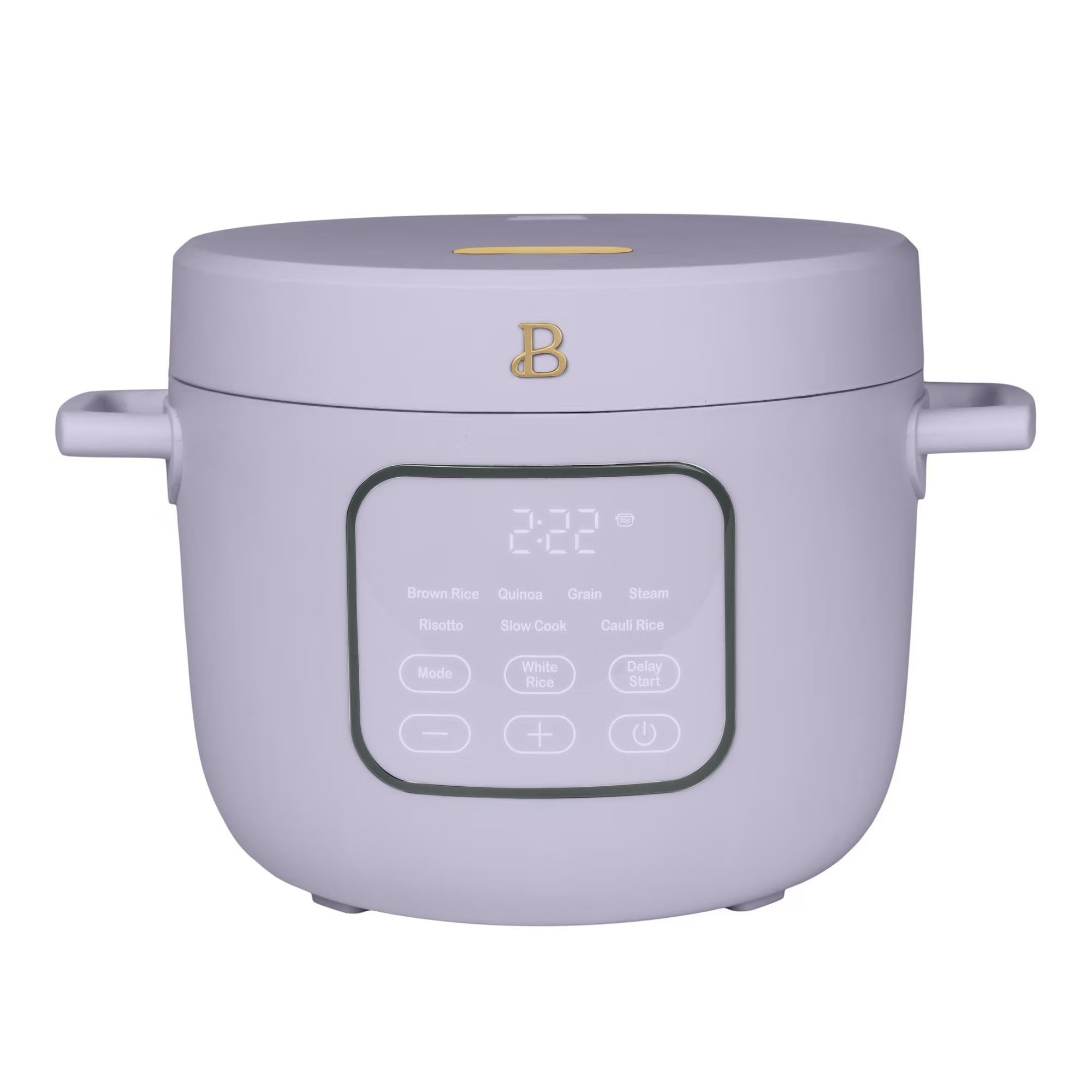Beautiful 14-Cup Electric Rice Cooker with Automatic Keep Warm and Removable Nonstick Pot for Home Cooking Lavender