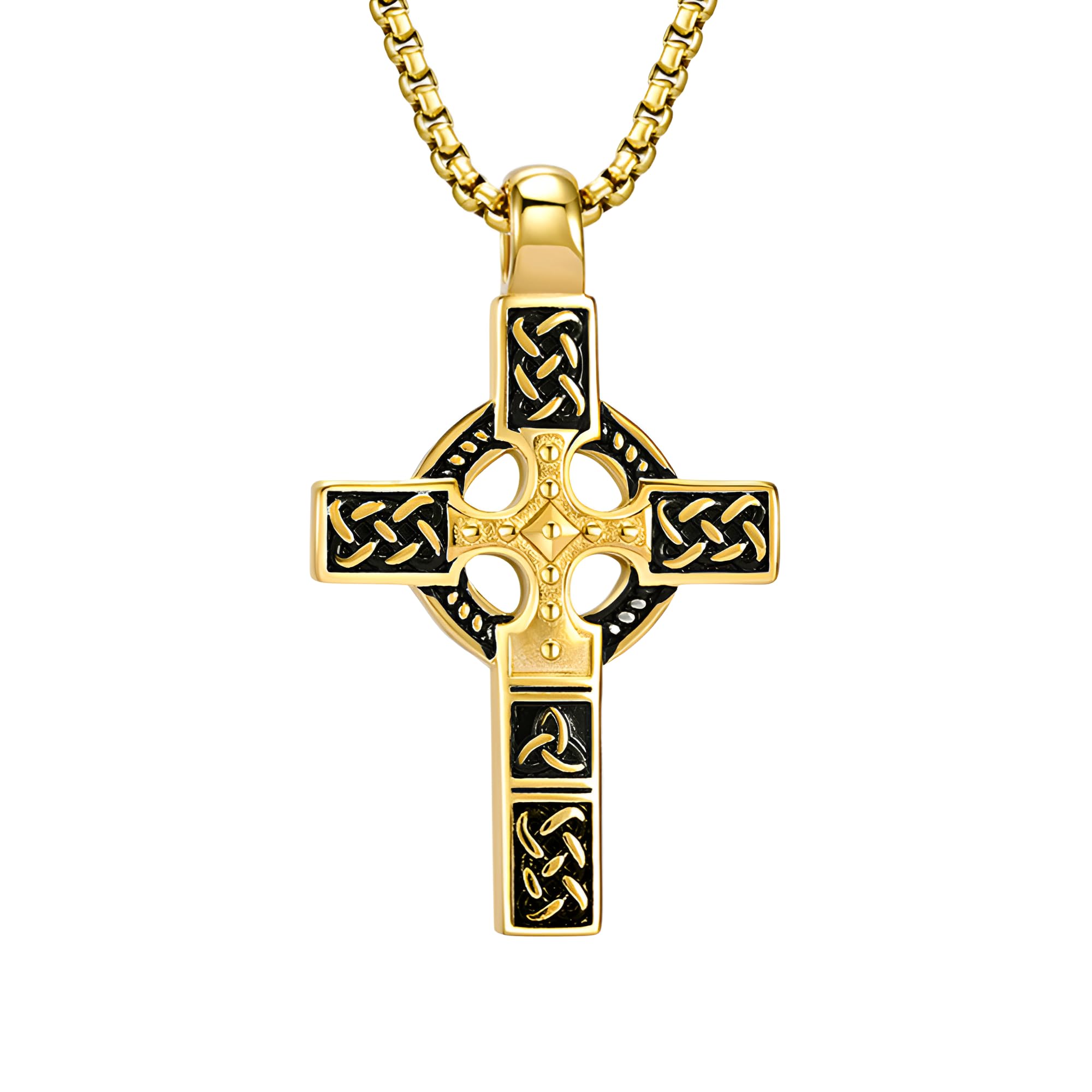 Collier pendentif une croix celtique argent résistant ternissement pour homme - 6