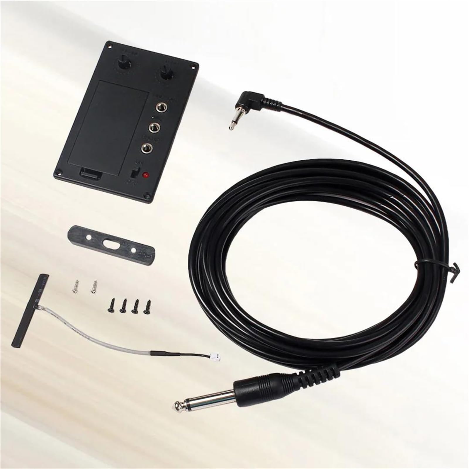 Professionale Accessori Per Violino 1 Set Di Pickup Per Violino Equalizzatore Preamplificatore Silenzioso Accessorio Nero Regolabile Leggero Portatile Rumore Eco