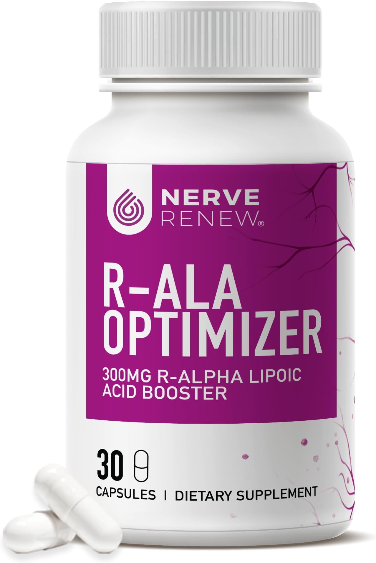 Life Renew: Nerve Repair Optimizer - Stabilized R-Alpha Lipoic Acid - to Be Used Alongside Nerve Renew for Faster Results