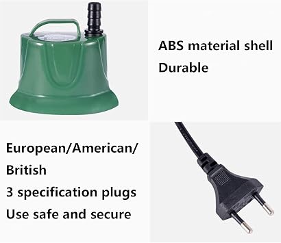 sunyu 5W, 10W, 25W, 60W Bomba Agua Acuario, Bomba Agua Sumergible Silenciosa, Para Pecera Acuario Jardín Estanque Fuente