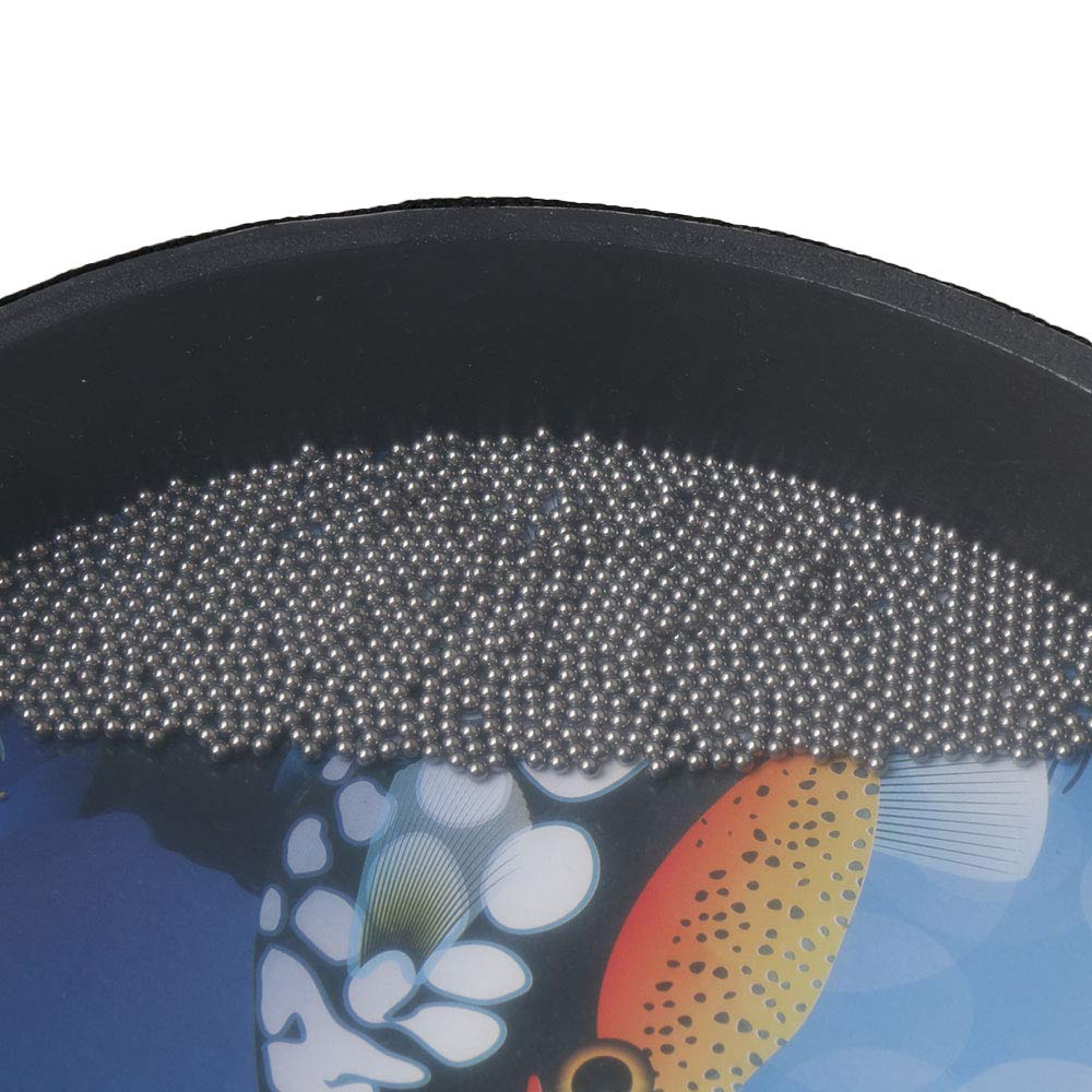 Tambour océanique 253 mm - Instrument de percussion à la main - Vague - Son de mer - Avec patin de poisson