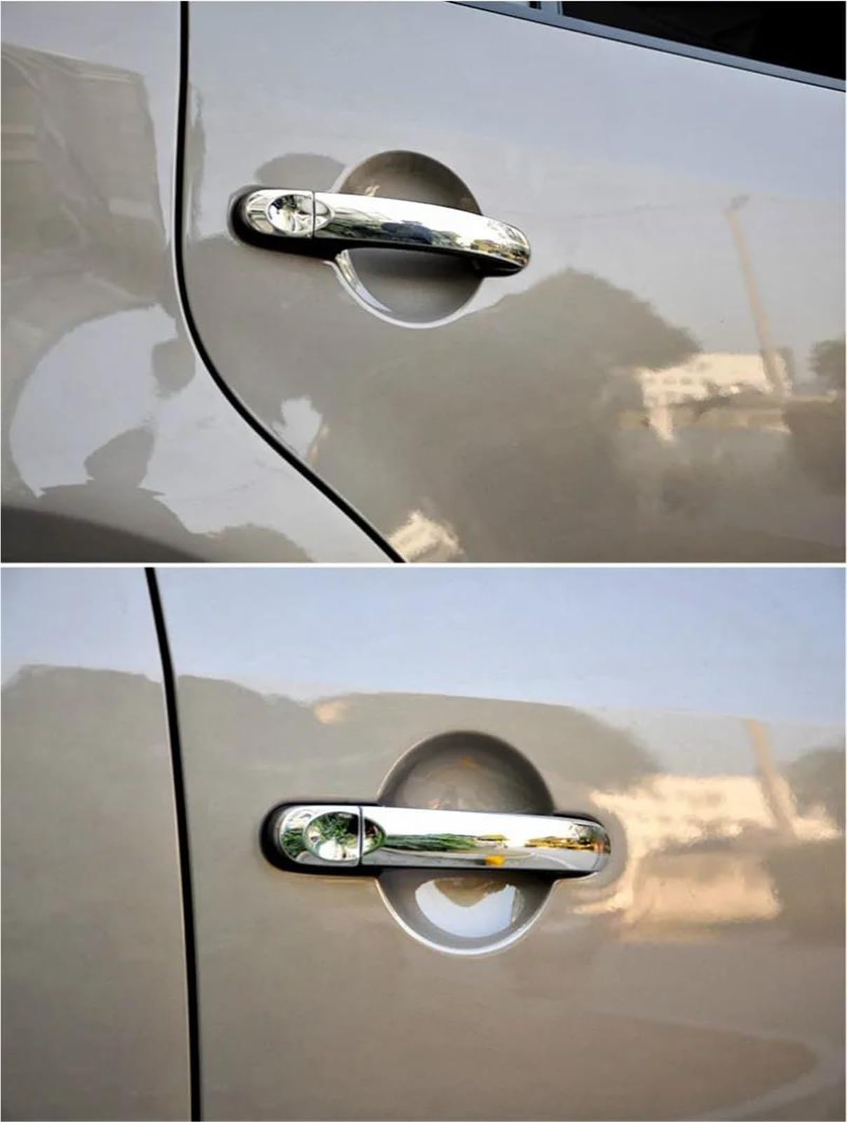 ZAPORA for VW T5 T6 for Transporter for Caravelle for Multivan for California Chrome Car Door Handle Cover Trim(for 3 Door)